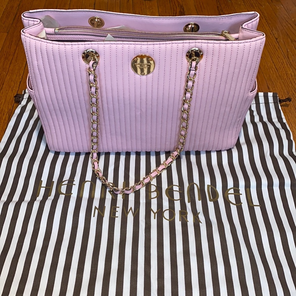 Henri Bendel Pink Number 7 Quilted Tote
